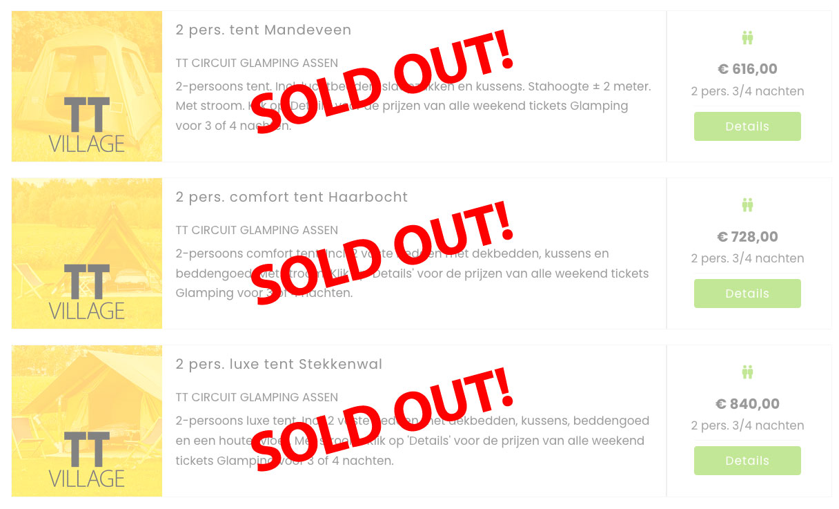 uitverkocht TT2 gb